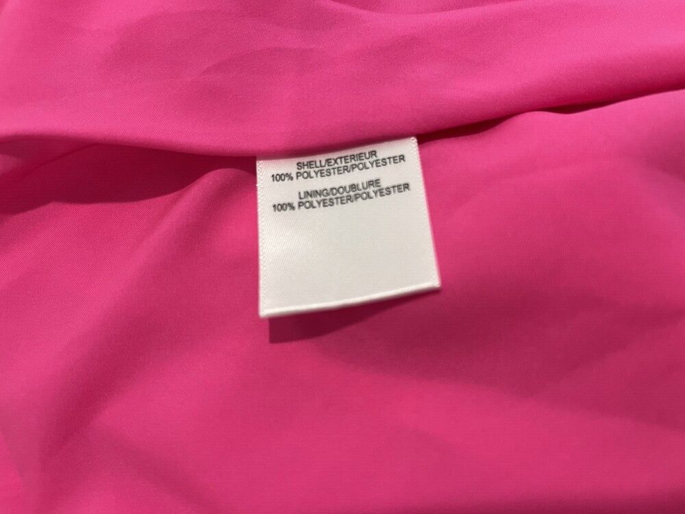 One 33 Social women Fuchsia Pink Tier Ruffle Halter Short Mini Dress size 2 $375 - Picture 12 of 13